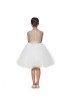 Stand-up Collar Beaded Ivory Tulle Shimmering Flower Girl Dress Stand-up Collar Beaded Ivory Tulle Shimmering Flower Girl Dress